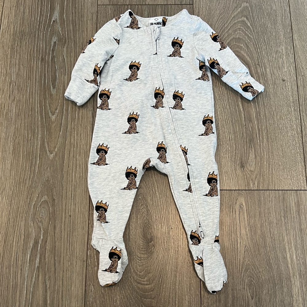 0-3M Notorious B.I.G. Zipper Pajamas